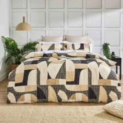 Benji Quilt Cover Set -Kas Australia Benji Neutral 3 Web