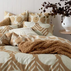 Decker Quilt Cover Set -Kas Australia Decker Bedlinen Lifestyle CloseUp 2WEB