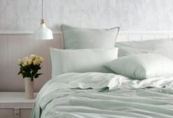 Pure 500 TC Egyptian Cotton Sage Sheet Set 5 Pure 500 TC Egyptian Cotton Sage Sheet Set -Kas Australia Kas SheetSet SageLR 93de6d51 a4a2 45d4 bfd5 0a9fb231dbaf