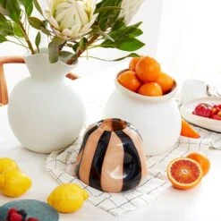 Organic Linen Pod -Kas Australia Organic Linen ExtraLarge Vase LifestyleWEB