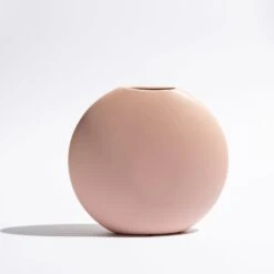 Round Medium Flat Vase