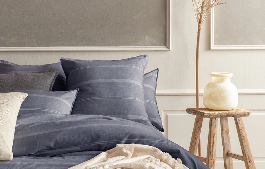 Balmoral Navy Euro Pillowcase 2 Balmoral Navy Euro Pillowcase - Image 2